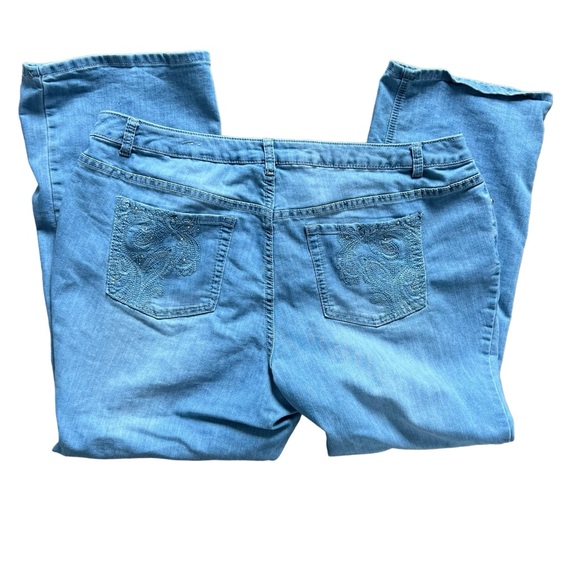 CJ Banks Women's Jeans Lighter Bedazzled Studded Crystal Pockets Plus Size 22W - Picture 2 of 9